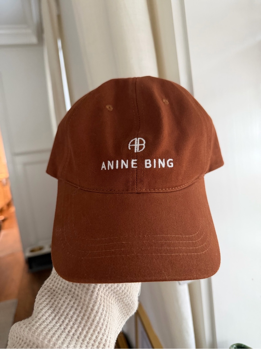 New Anine Bing Jeremy Logo Baseball Cap